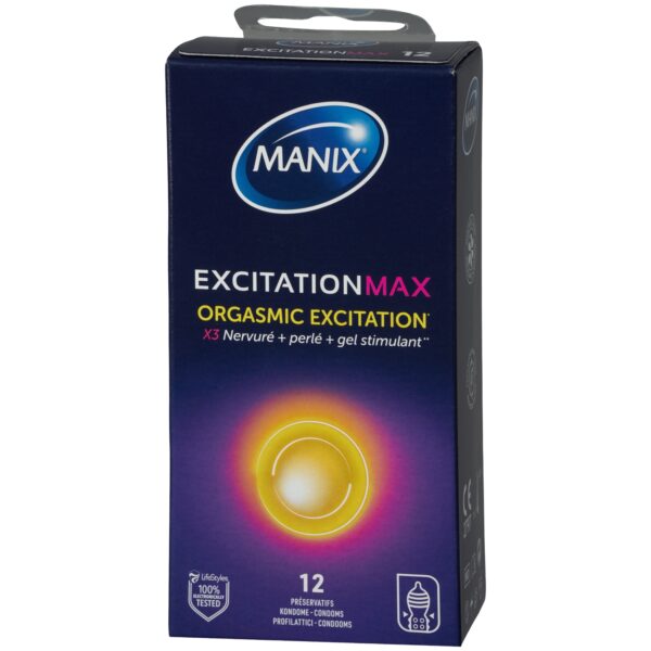Manix Excitationmax Orgasmic Excitation Kondomer 12 stk - Clear