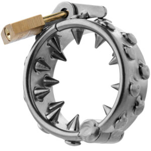 Master Series Impaler Locking CBT Balls Ring - Silver
