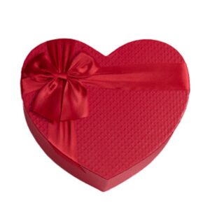 Valentines Heartshaped Box Structured - Red