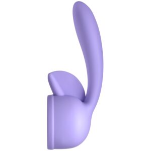 Wand Essentials Fluttering Kiss Dobbelt Stimulations Wand Tilbehør - Purple