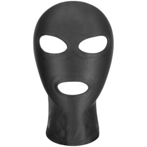 obaie Spandex Maske med Hul til Øjne og Mund - Black - One Size