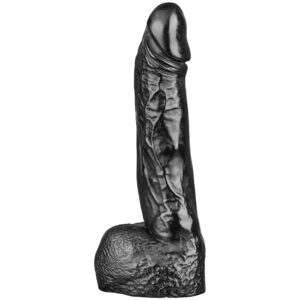 All Black Wilhelm Dildo 22 cm - Sort