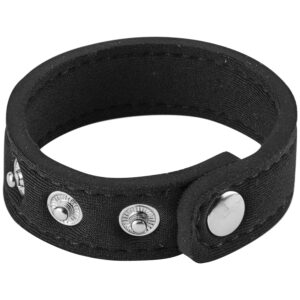 Perfect Fit Neopren Snap Penisring - Sort