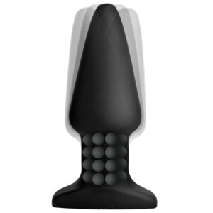 Rimmers Smooth Rimming Fjernbetjent Butt Plug - Black