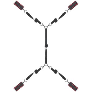 Scandal Bed Restraints Bindesæt til Sengen - Sort