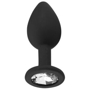 Sinful Jewel Silikone Butt Plug Small - Sort