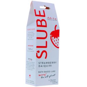 Slube Strawberry Daiquiri Vandbaseret Bade Gel 250 g - Klar