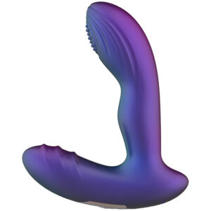 Hueman Galaxy Tapping Vibrerende Butt Plug - Lilla