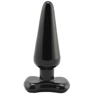 Spartacus Blown Spade Glas Butt Plug Medium - Black